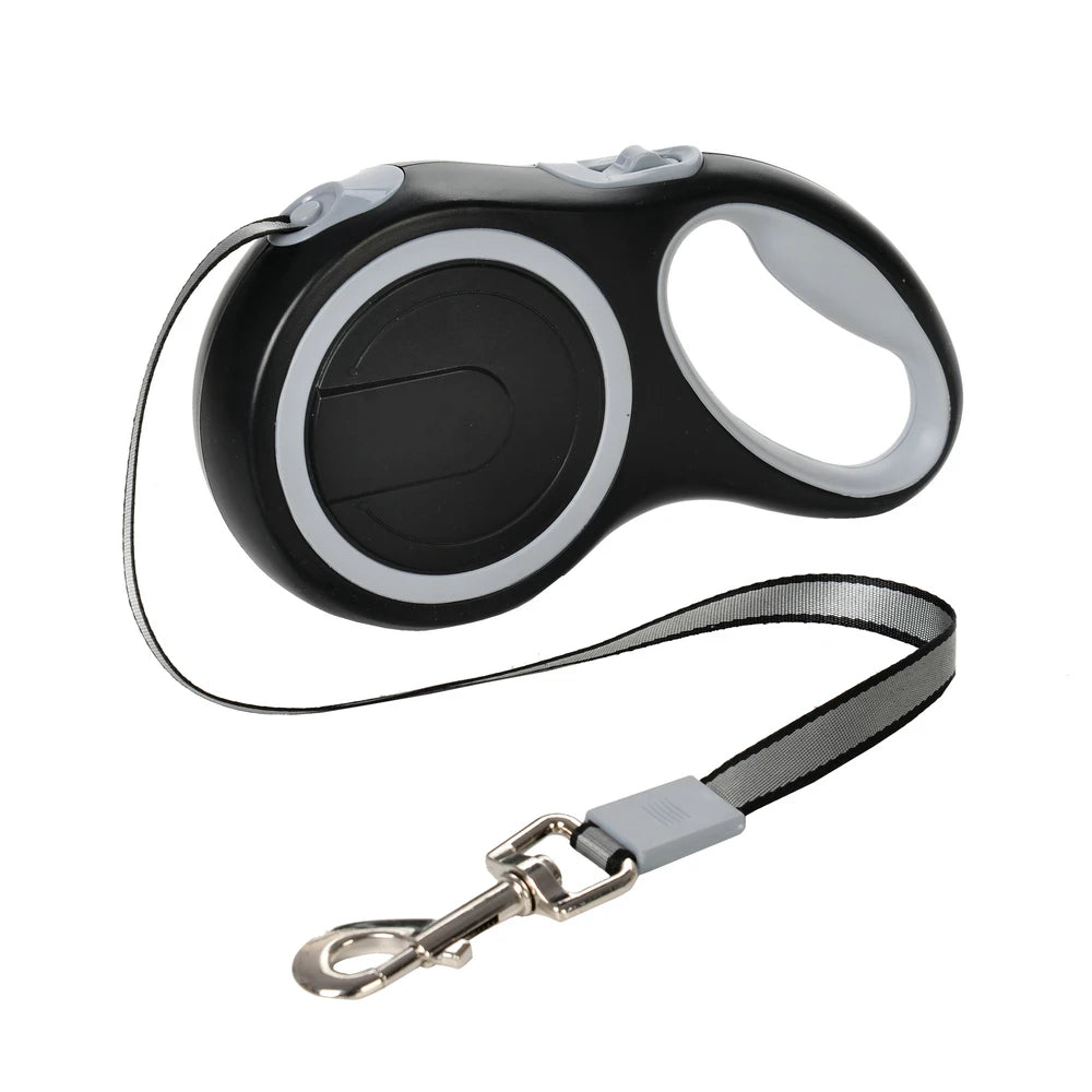 Retractable Dog Leash Nylon Quick Release 50kg For All Sizes