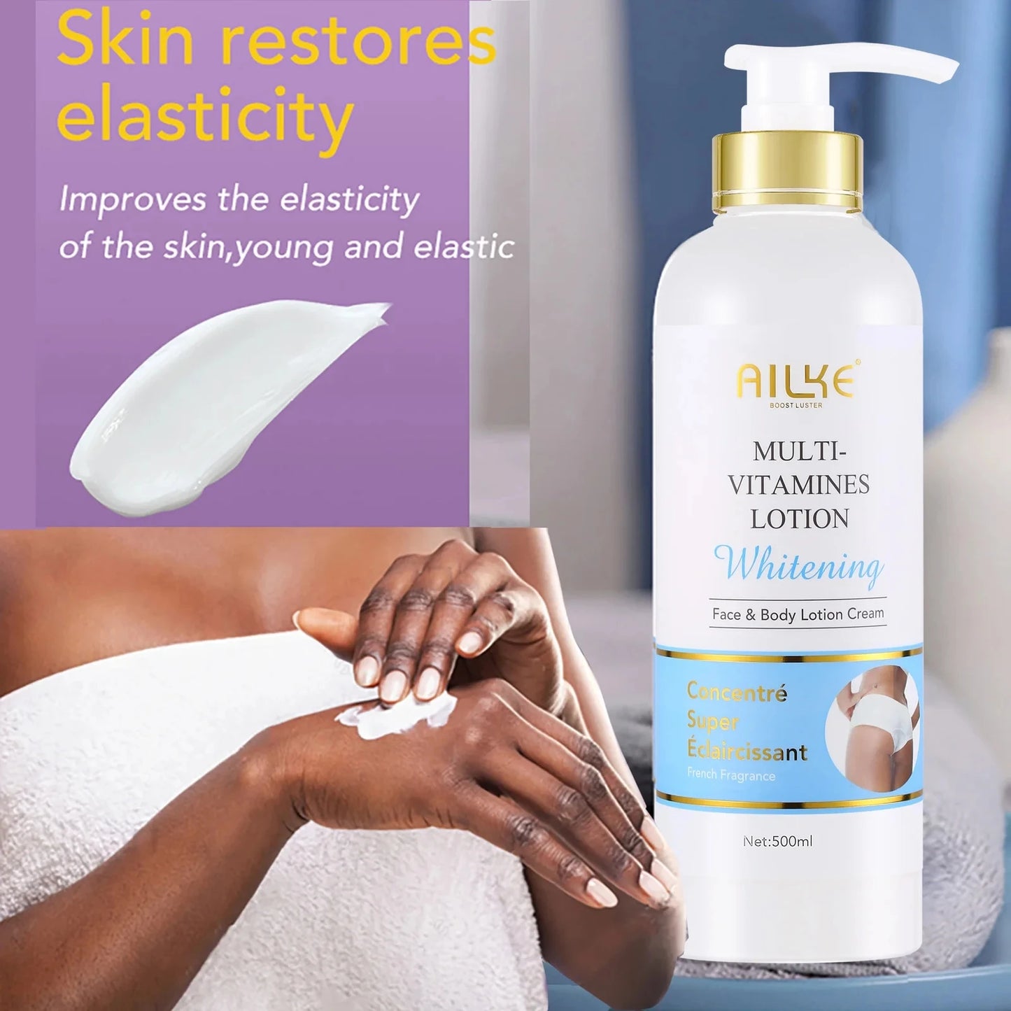 AILKE Multivitamin Whitening Body Lotion With Vitamins A And E