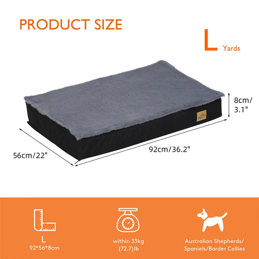 Borwart CN Large Orthopaedic Dog Bed Waterproof Cushion Indoor Outdoor 2 In 1