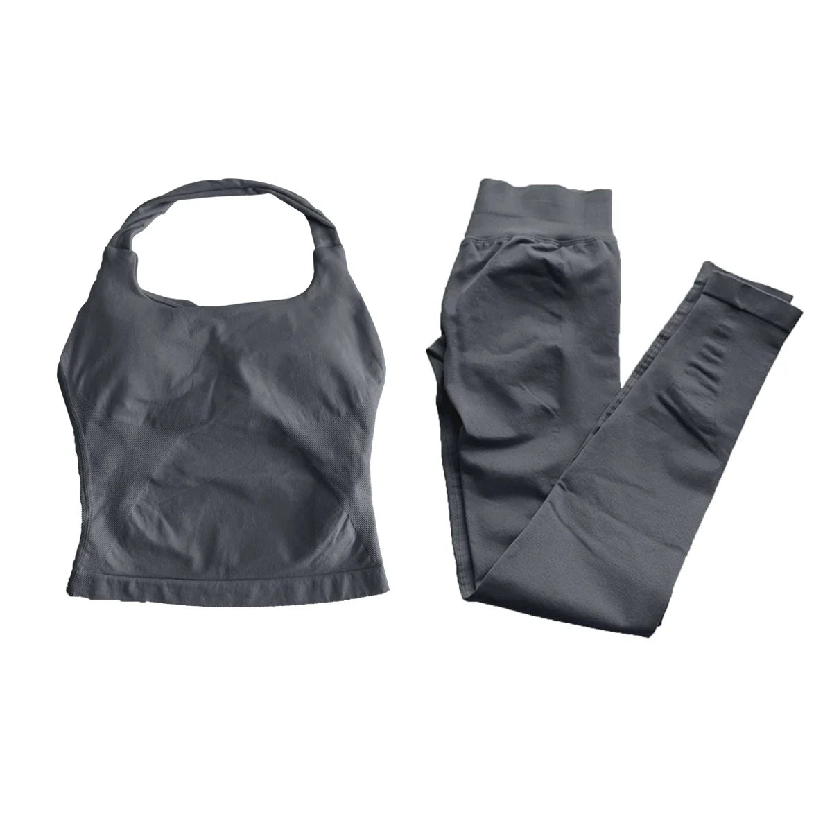 Impact Fitness Halter Top Set With High Waist Leggings