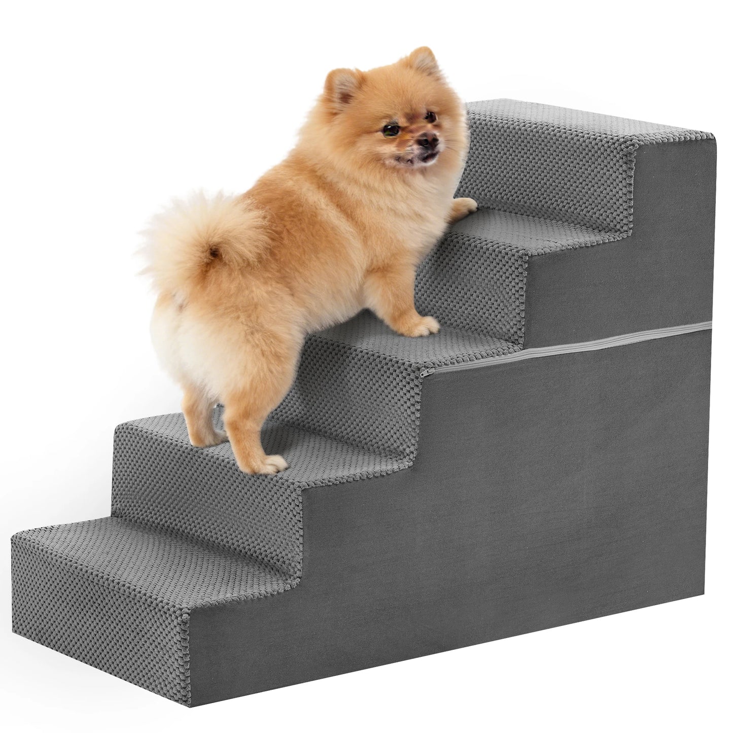Durable Foam Dog Staircase 3 to 5 Step Right Angled