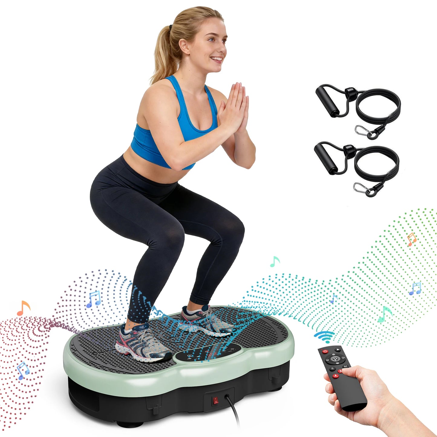 Vibration Plate Exercise Machine With Bluetooth And Remote Control