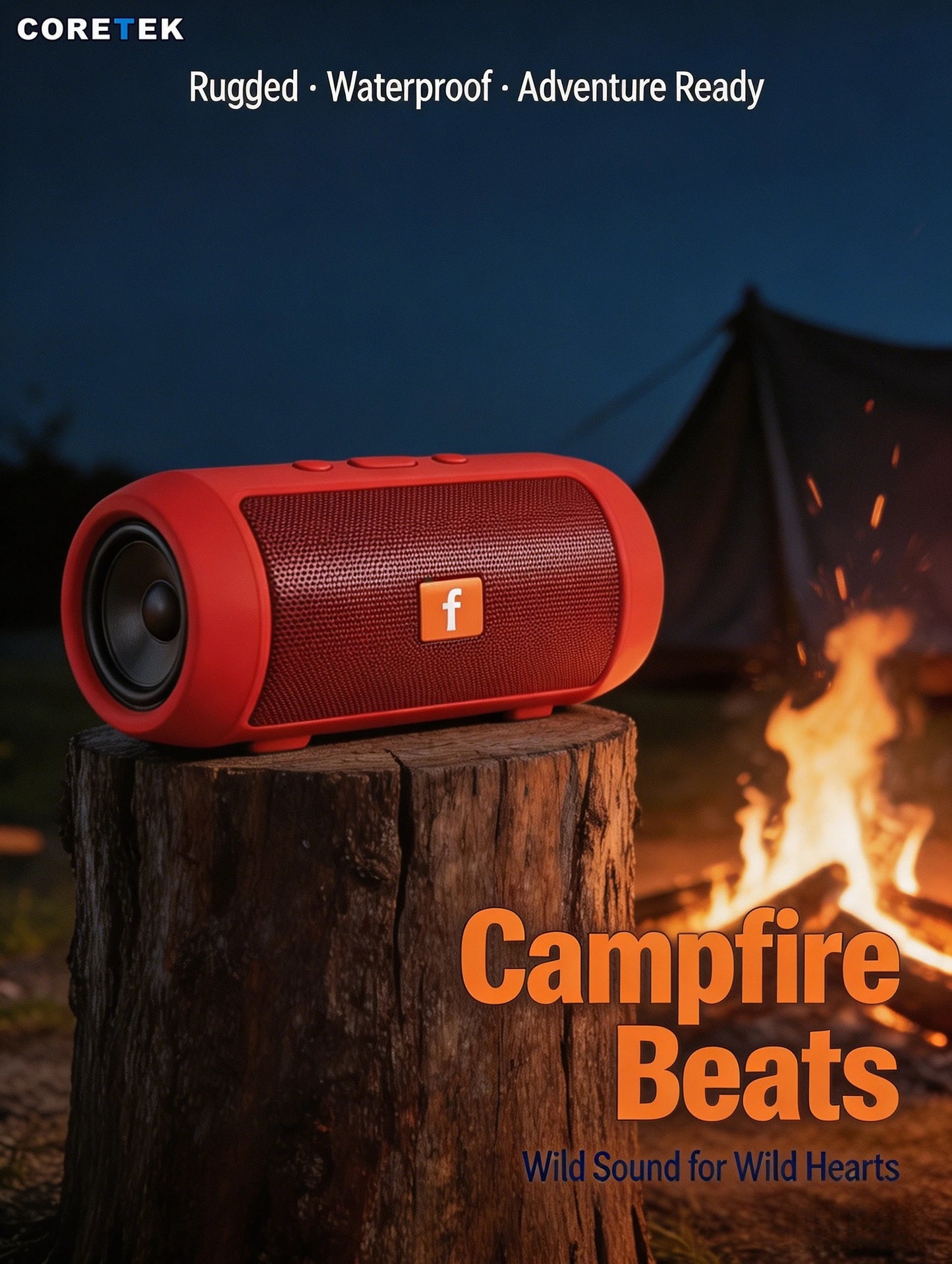 Portable Bluetooth Speaker FM Radio And TF Card 1200mAh Battery