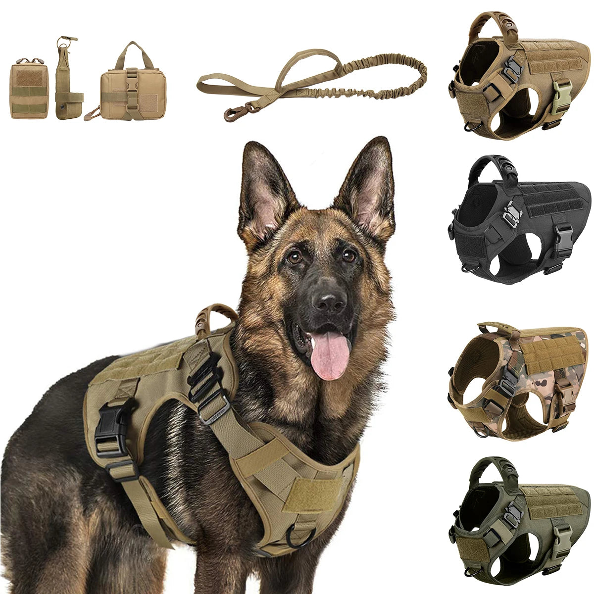 PETRAVEL Nylon Dog Vest Harness And Leash Set Padded