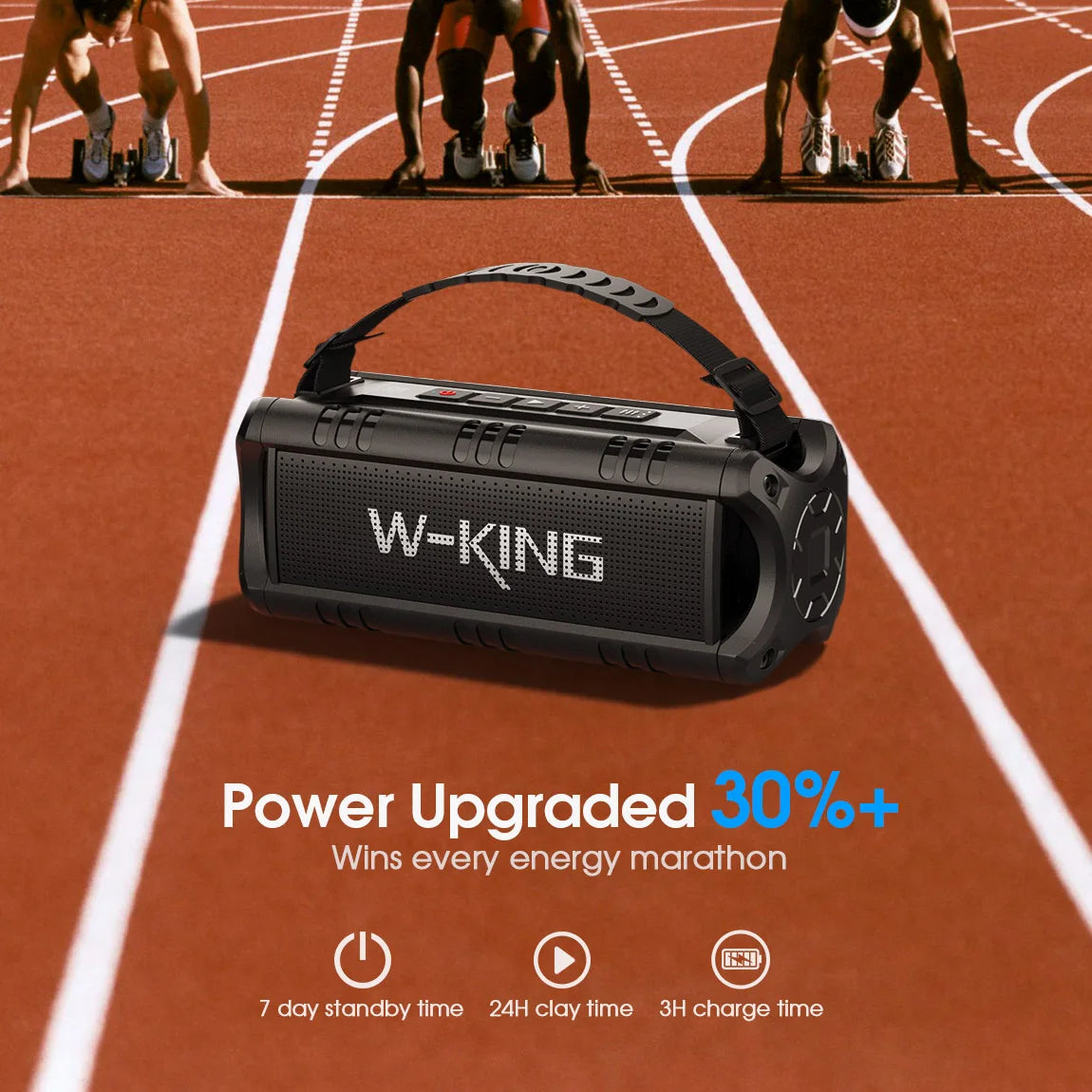 W-King D8mini-1 Bluetooth Speaker 30W Portable Outdoor Waterproof