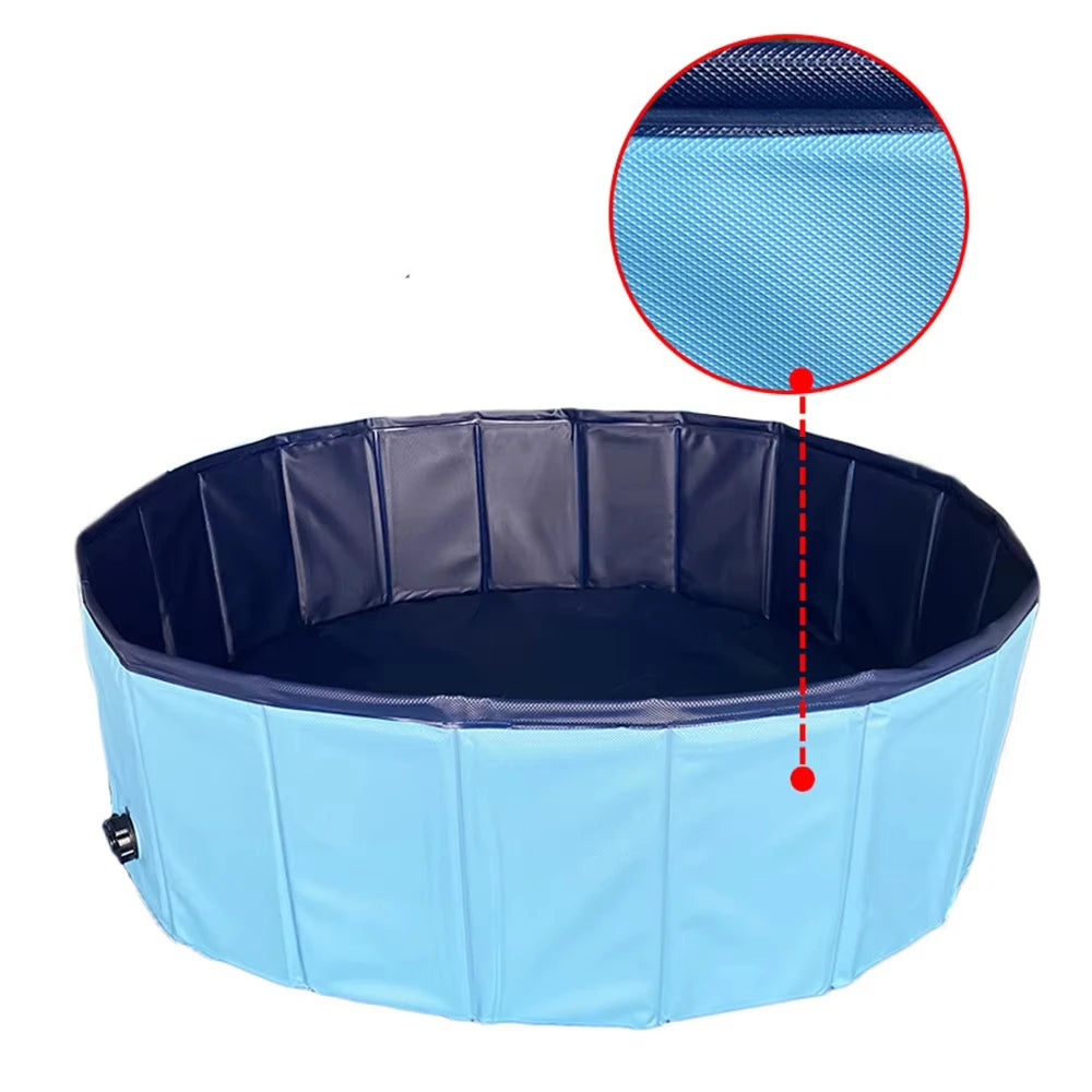 Foldable Dog Swimming Pool Portable Bath Tub For Large Dogs