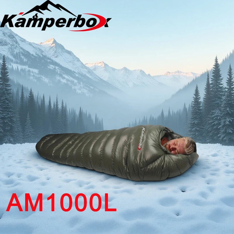 Kamperbox Winter Down Sleeping Bag For Cold Weather Camping