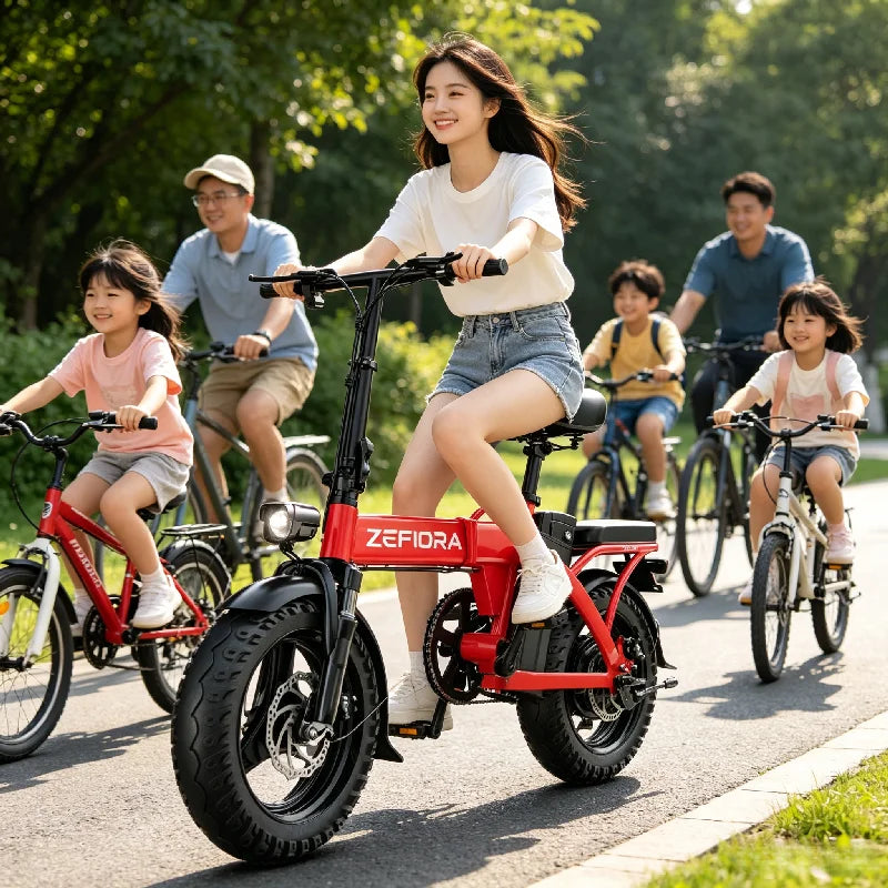 ZEFIORA Premium Electric Bike For Home Leisure Riding