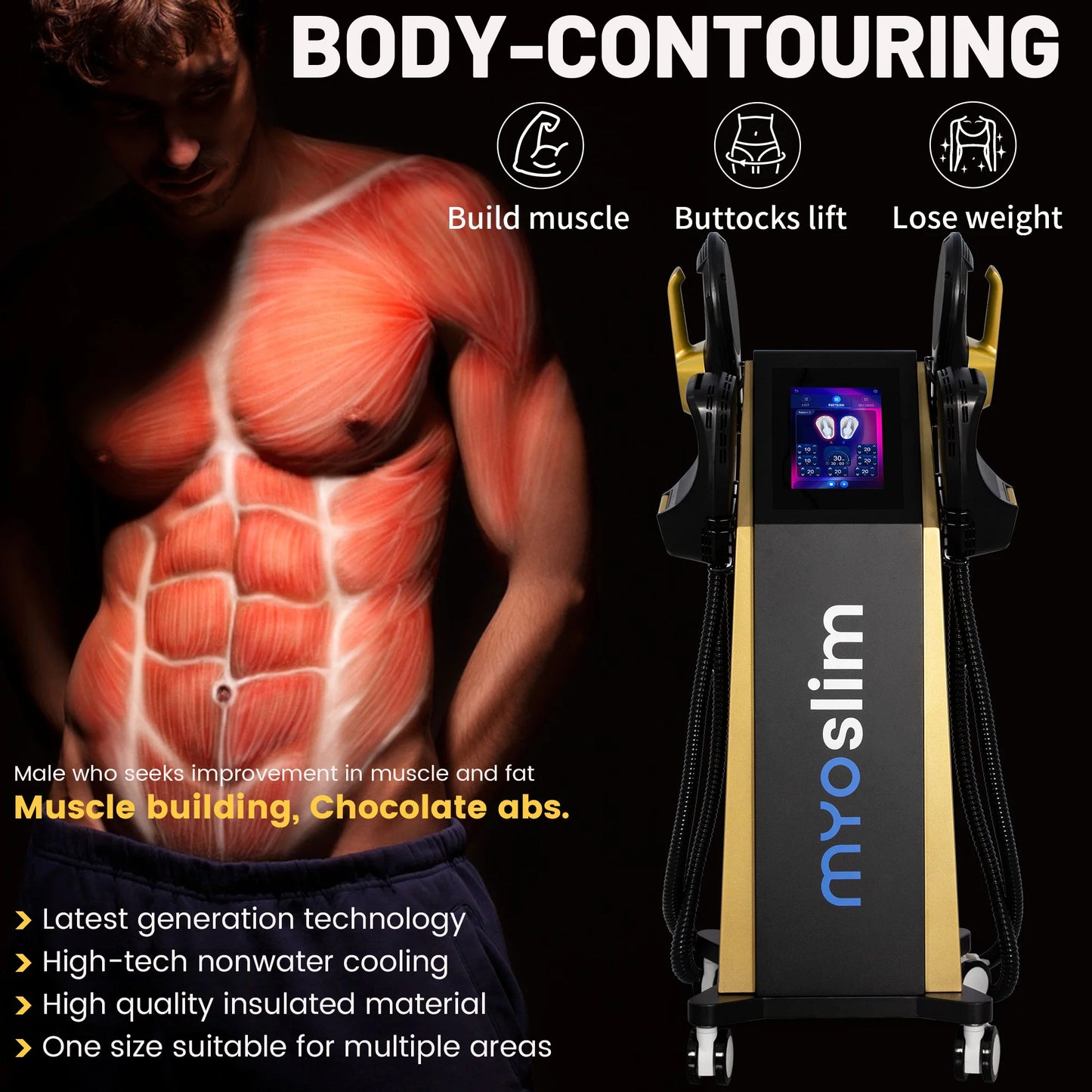 EMSZERO MyoSlim EMS RF Body Sculpting Machine For Muscle Toning