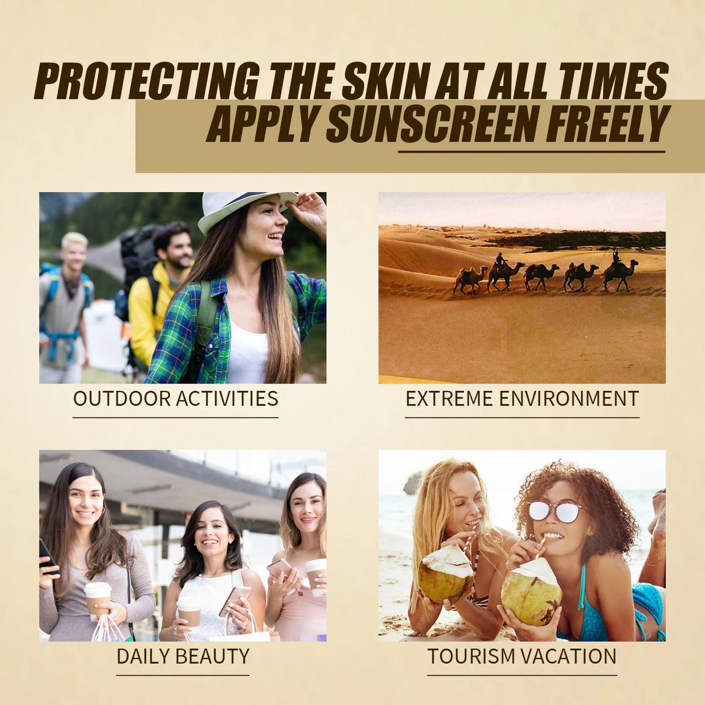 Ouhoe SPF 50 Rice Probiotic Sunscreen Cream Brightening Moisturizer