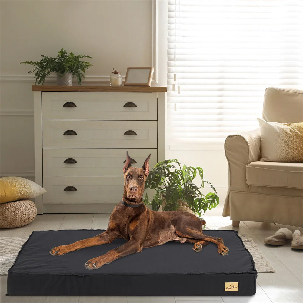 Borwart CN Large Orthopaedic Dog Bed Waterproof Cushion Indoor Outdoor 2 In 1