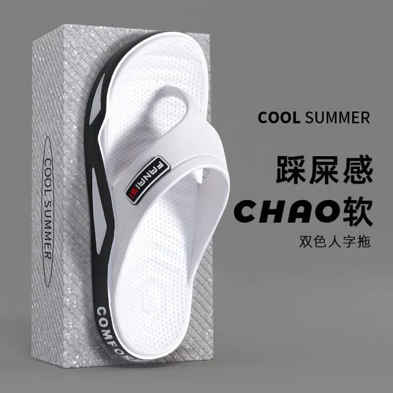 Men's Flip Flops Sandals Sports Beach Casual Slip-On Shoes Outdoor