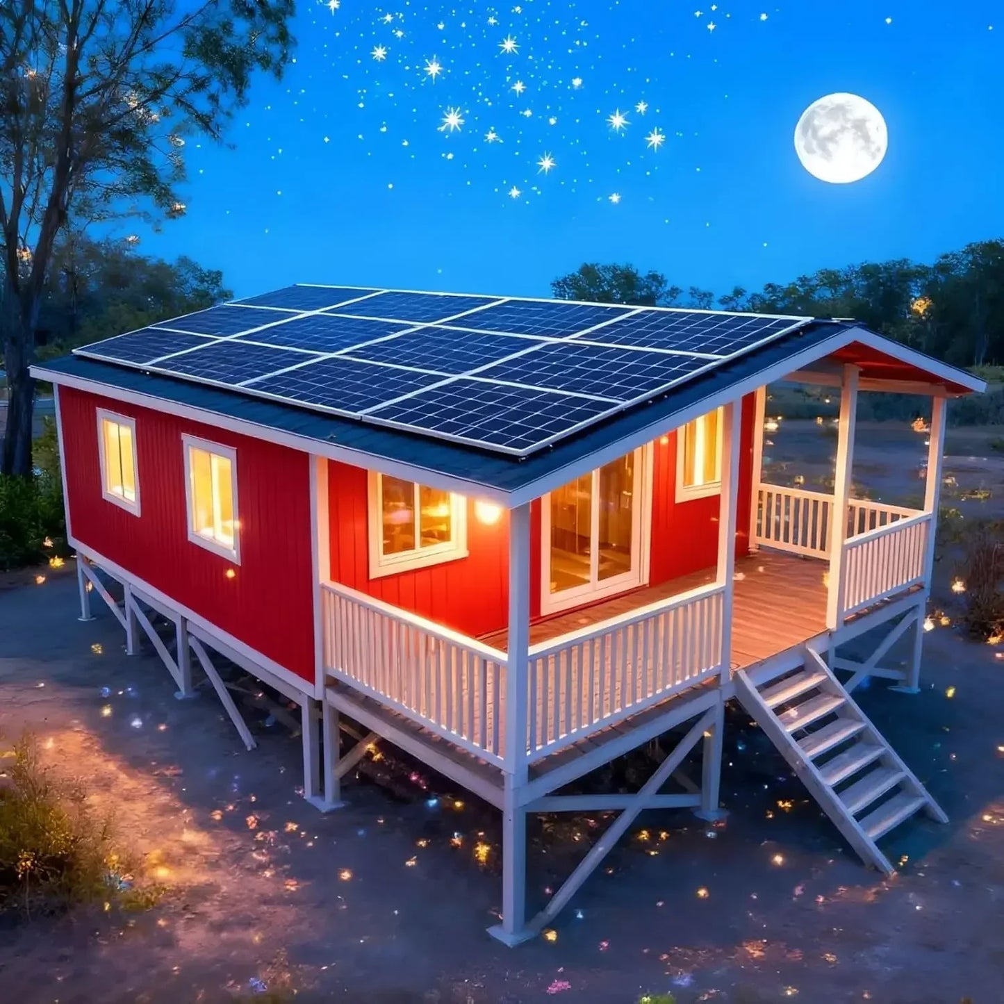 Modular Foldable Container Home With Fully Equipped Kitchen And Bath
