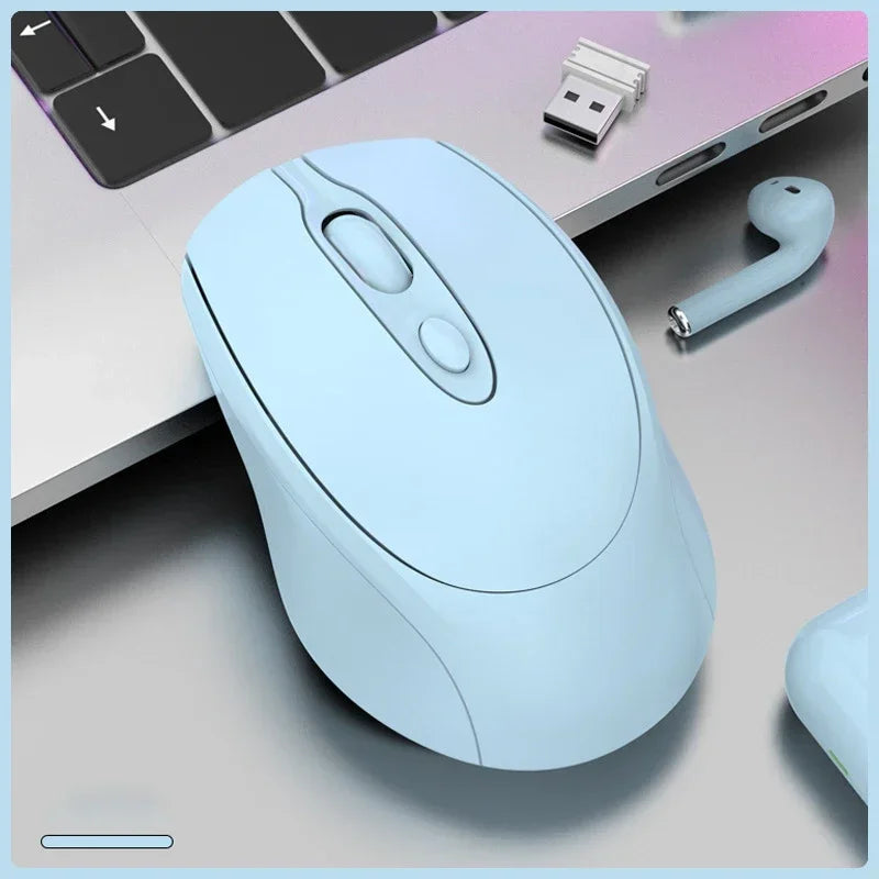 Wireless Rechargeable Bluetooth 2.4G Silent Mouse For PC MacBook Tablet