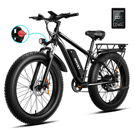 AMYET EB26 Electric Bike With 1500W Peak Power Fat Tire