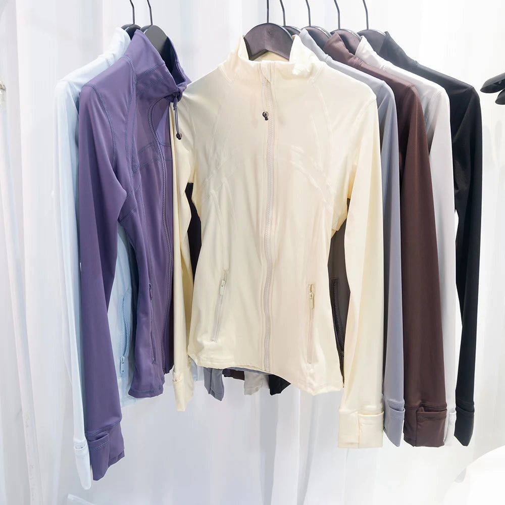 Lulu Flora Stand Collar Jacket Quick Dry Yoga Outerwear
