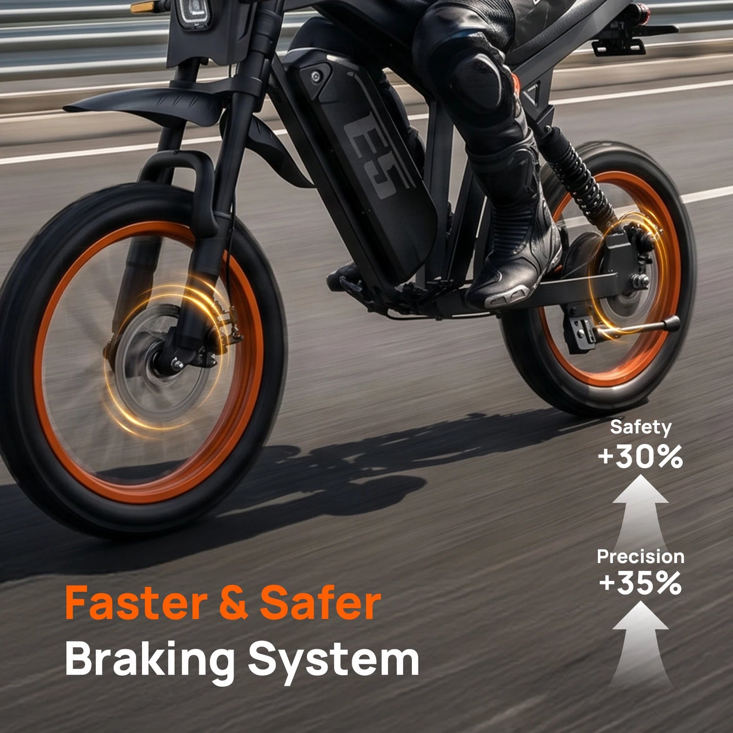 Urlife 1500W Electric Off Road Motorcycle With Removable Battery