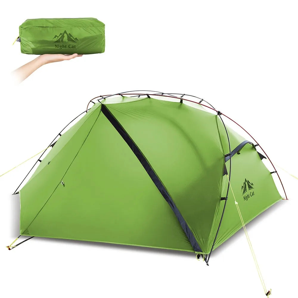 Night Cat Ultralight Backpacking Tent For Two Persons Waterproof Outdoor