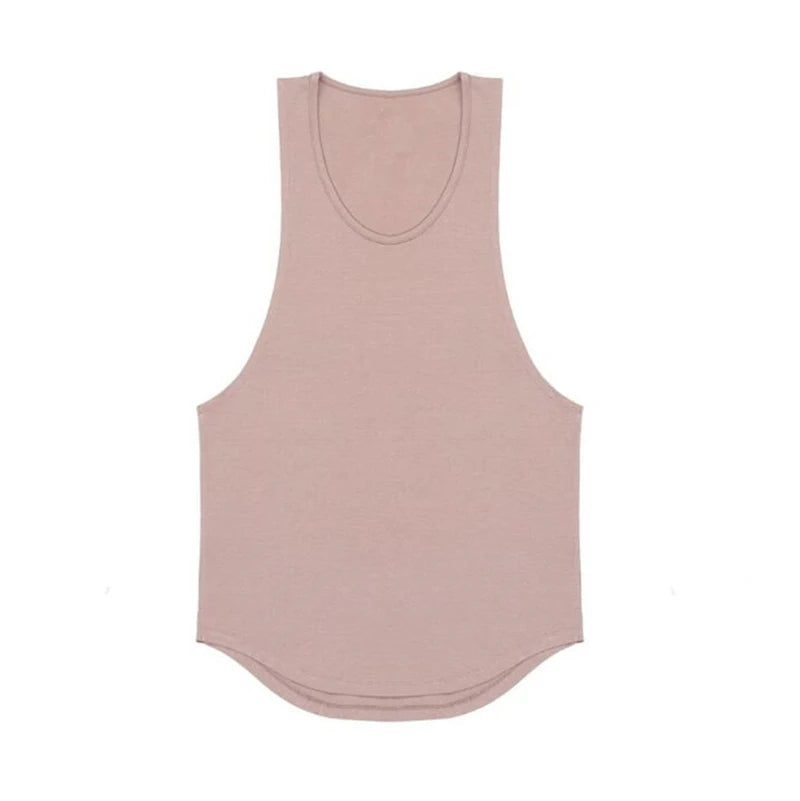 Cotton Breathable Sleeveless Tank Tops For Gym And Running