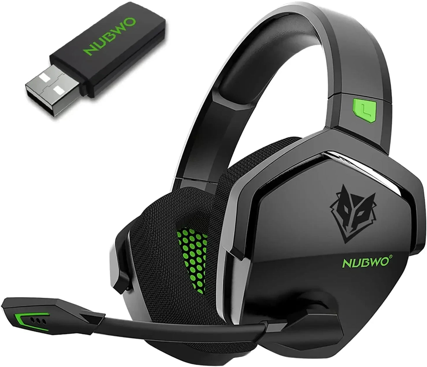 NUBWO G06 Wireless Gaming Headset 2.4G Dual, 5ms Latency