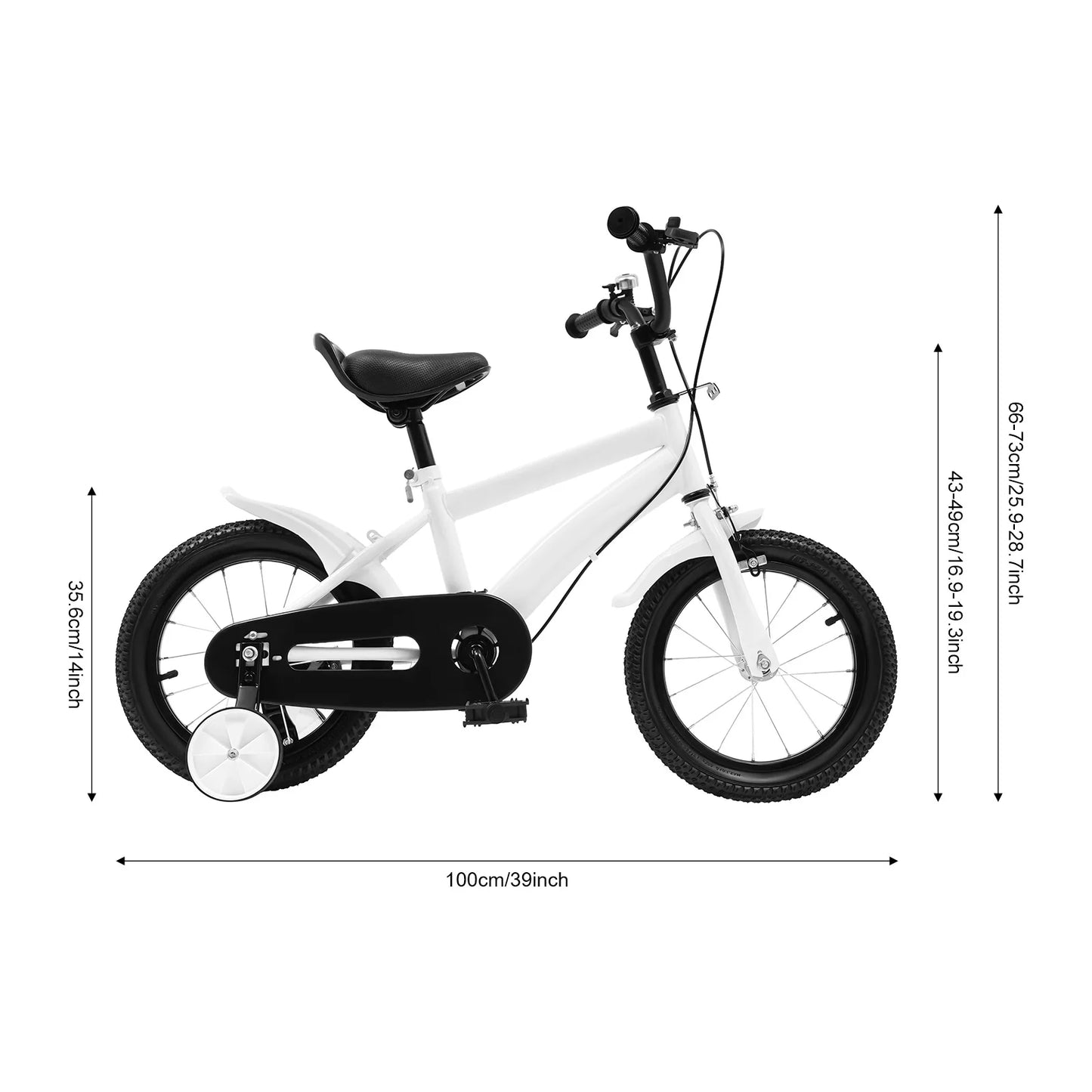 Kids Learning Bike With Adjustable Height And Parent Handle