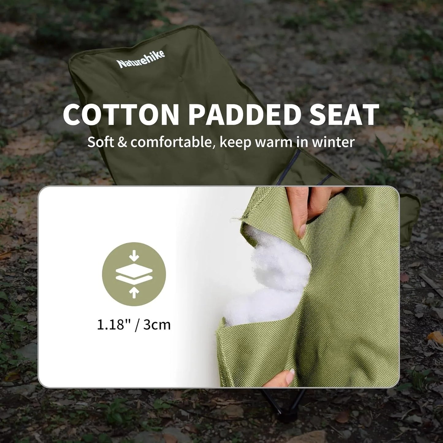 Naturehike High Back Moon Chair Folding Camping Lounger