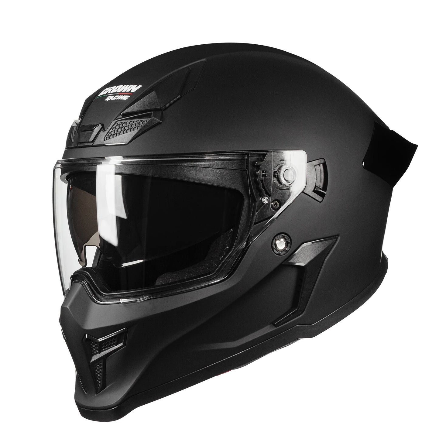 Crown Racing Model 601 Full Face DOT Helmet With Visors