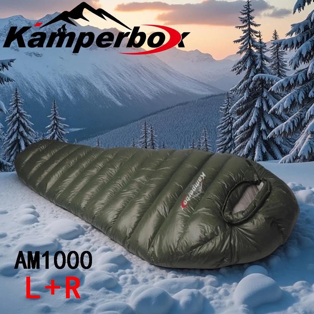 Kamperbox Winter Down Sleeping Bag For Cold Weather Camping