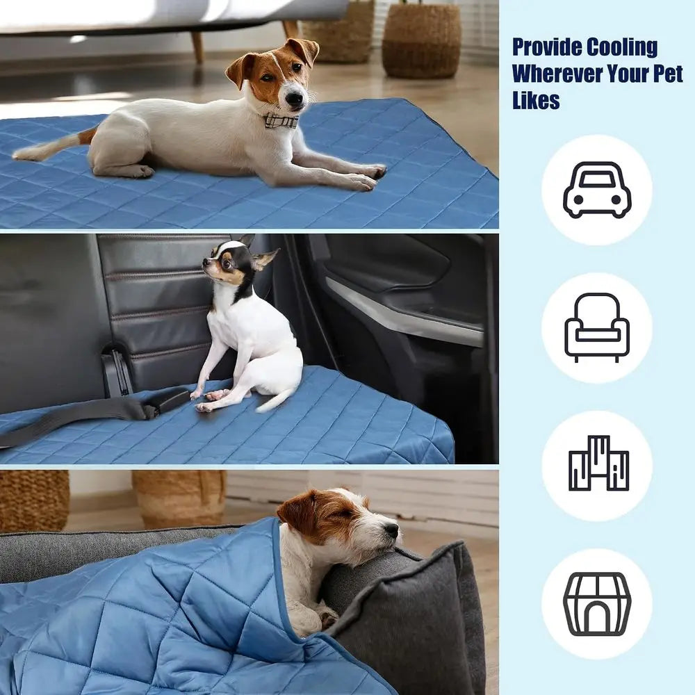 Pet Cooling Blanket For Dogs And Cats Washable Calming Pad