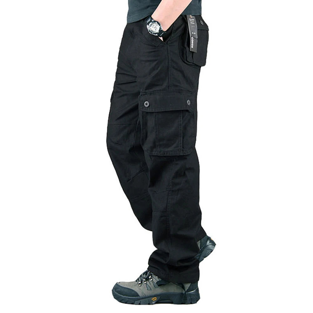 Six Pocket Men's Cargo Pants 100 Percent Cotton Work Trousers