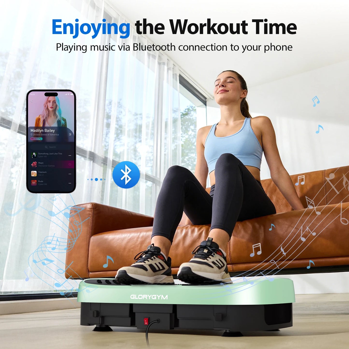 Vibration Plate Fat Burning Machine With High Speed Levels 330lbs