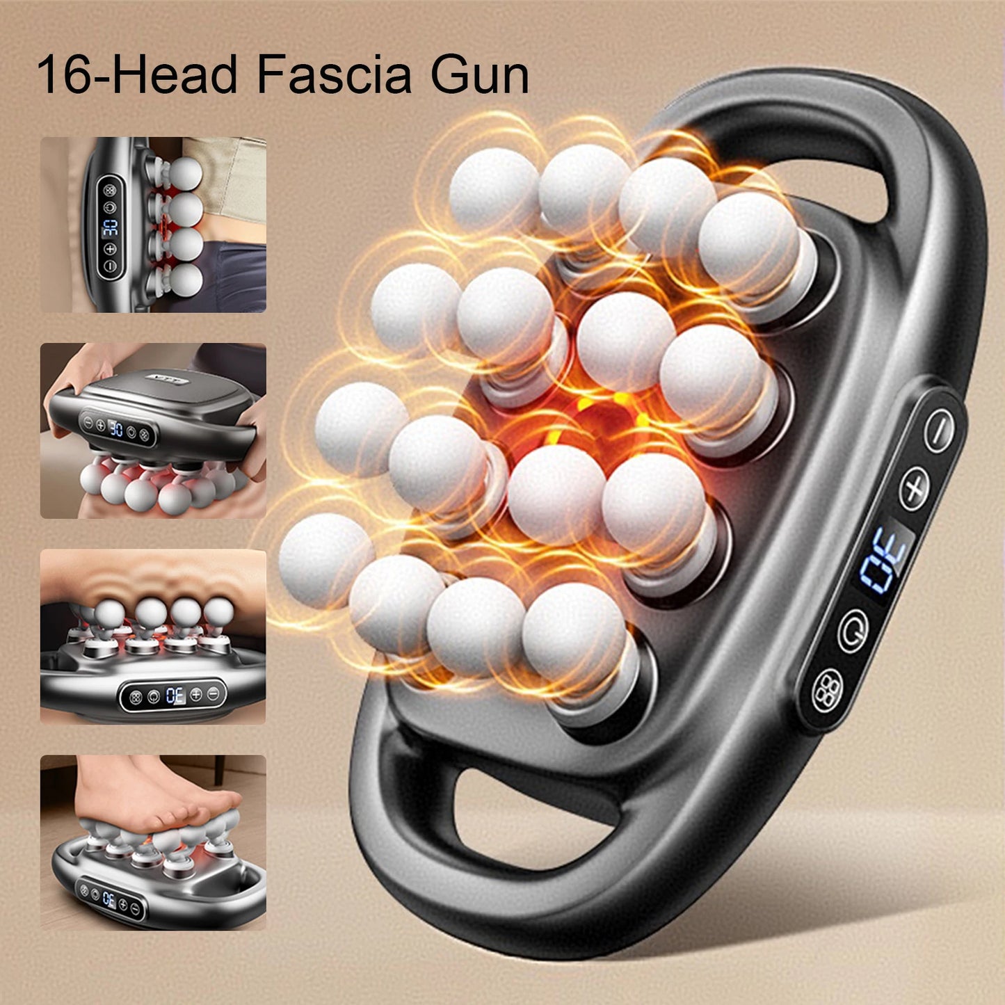 Foreverlily 22-Head Fascia Gun High-Frequency Massager