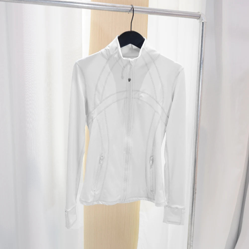 Lulu Flora Stand Collar Jacket Quick Dry Yoga Outerwear