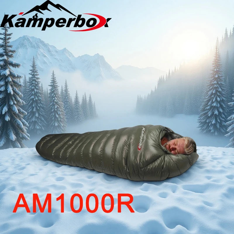 Kamperbox Winter Down Sleeping Bag For Cold Weather Camping