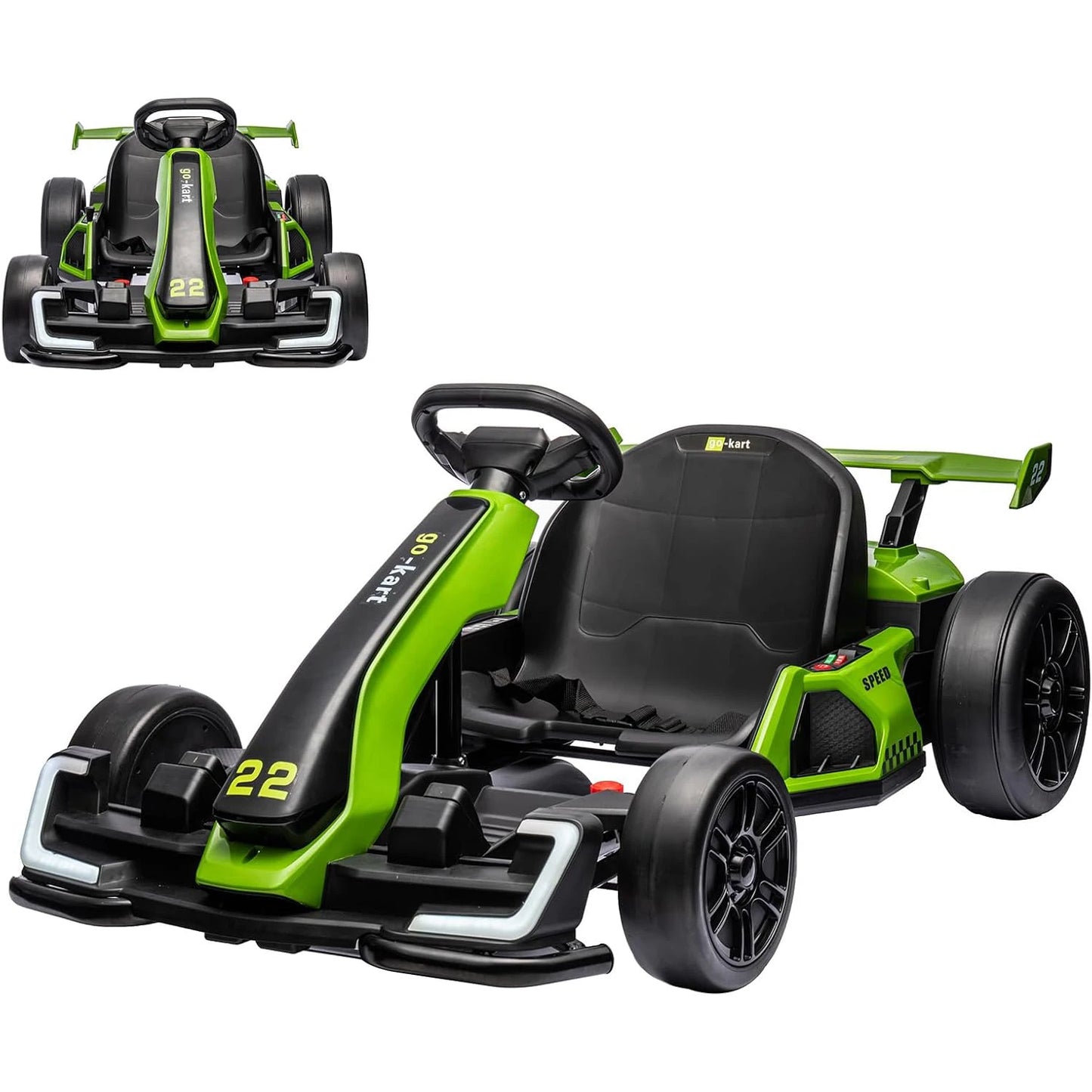 HiMISS 24V Kids Electric Go Kart With 300W Motors Drift And Sport Modes