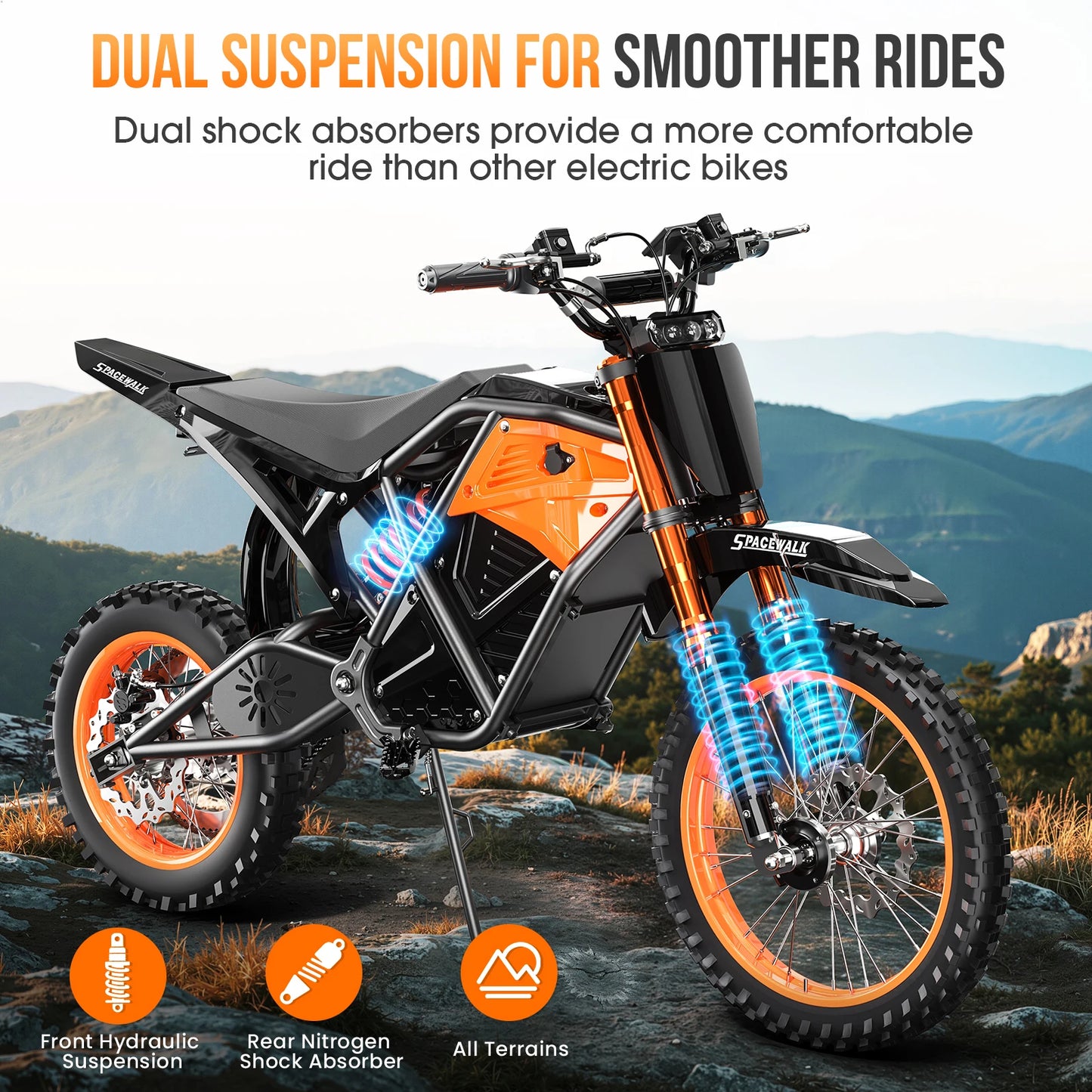 EILLEO SPACEWALK 48V Electric Dirt Bike 3000W Peak Power