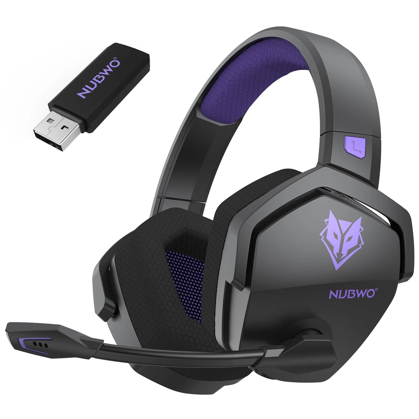 NUBWO G06 Wireless Gaming Headset 2.4G Dual, 5ms Latency