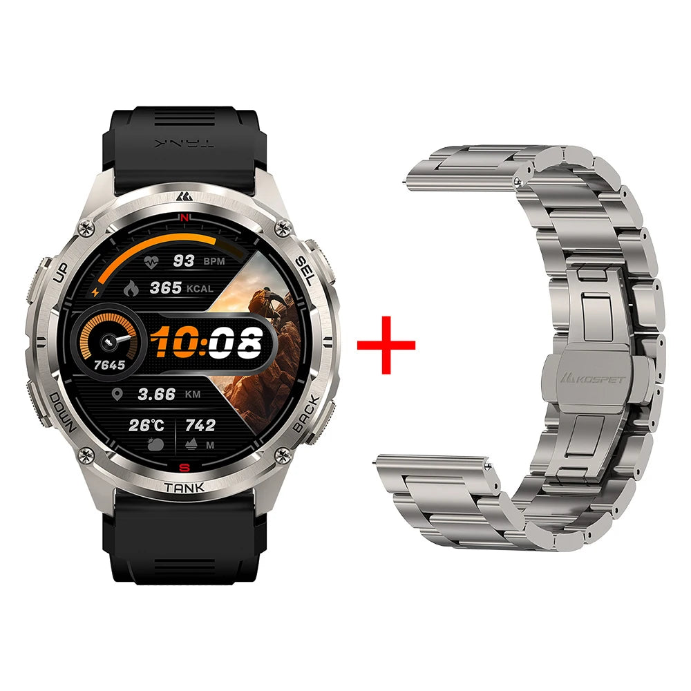KOSPET Tank T3 Ultra 2 GPS Smartwatch With Barometer Altimeter