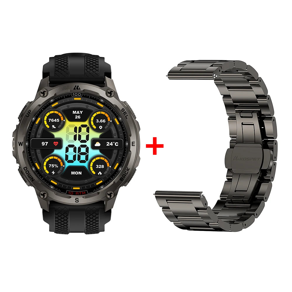 KOSPET Tank T4 Smart Watch GPS 10ATM Waterproof Heart Rate