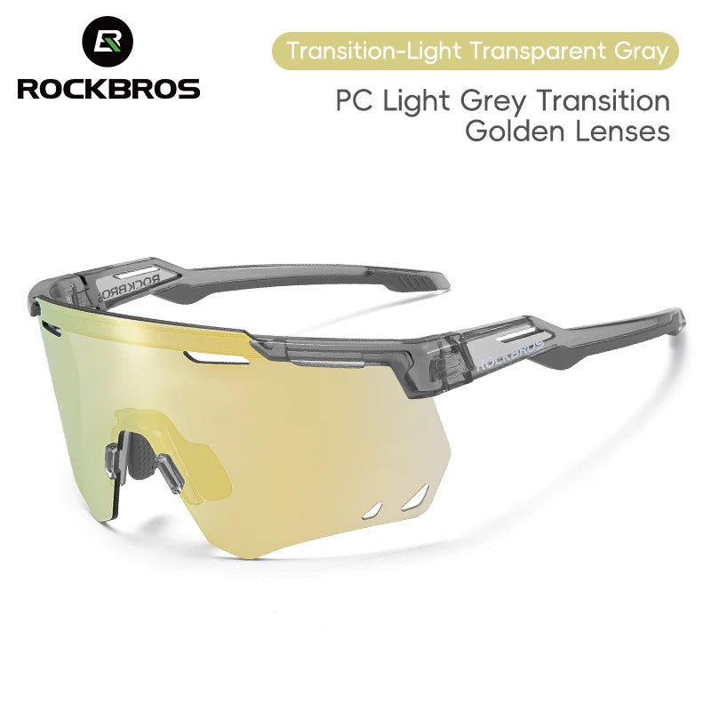 ROCKBROS Photochromic Cycling Glasses UV400 MTB Road