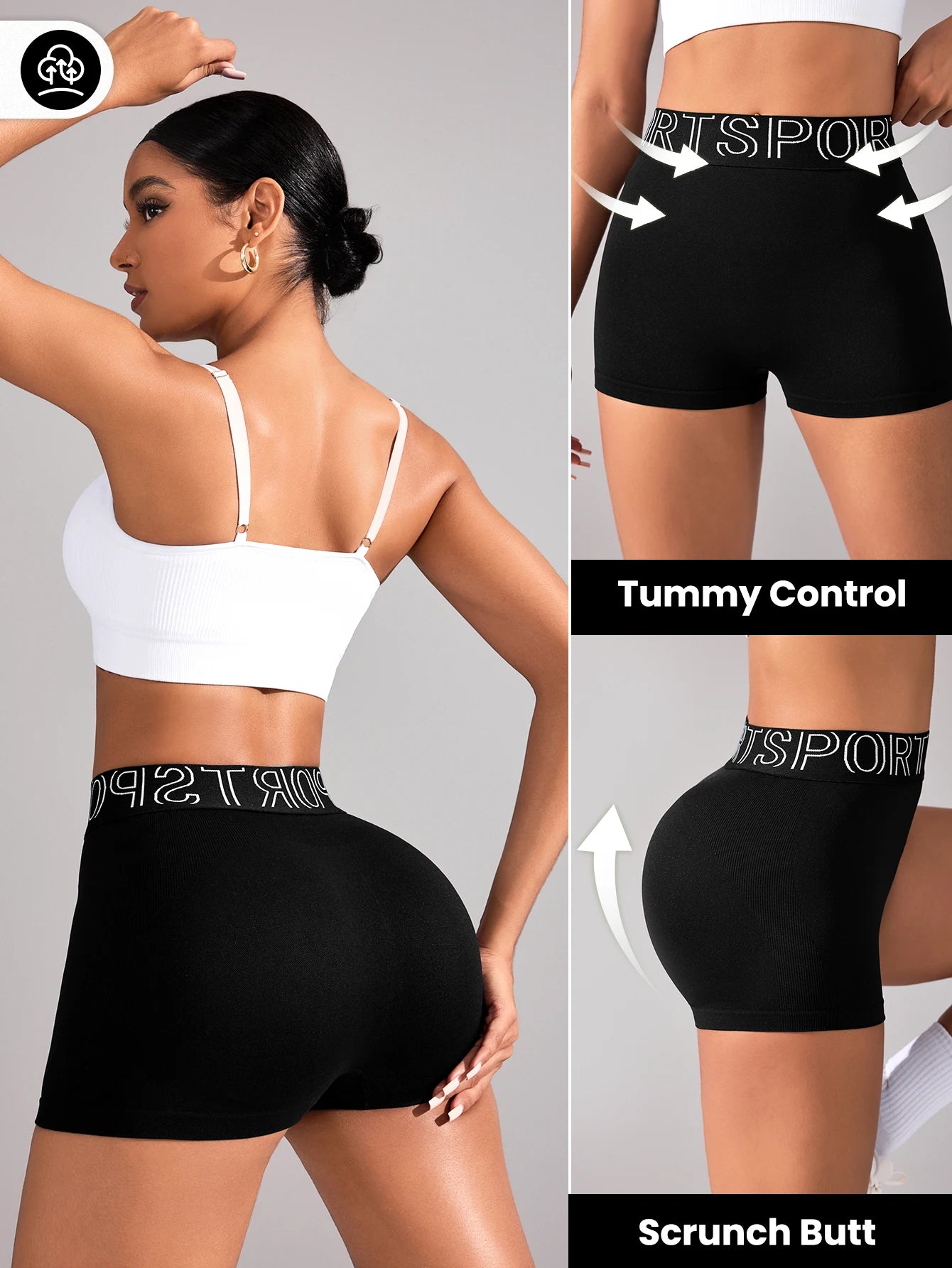 Seamless Yoga Shorts for Women High Waist Workout Gym