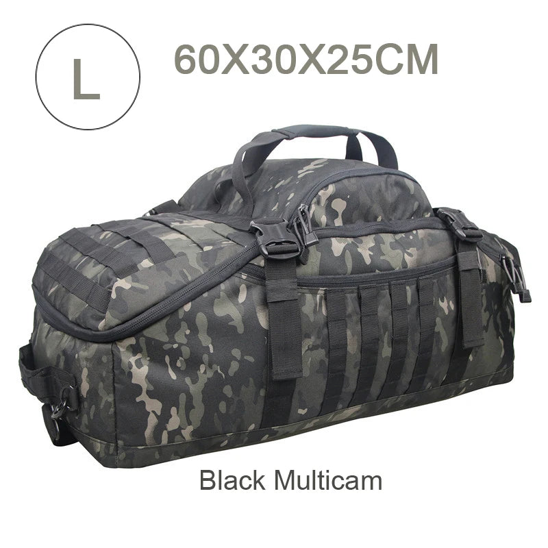 LQARMY 3 Way Duffle Bag Travel Backpack Crossbody Handbag