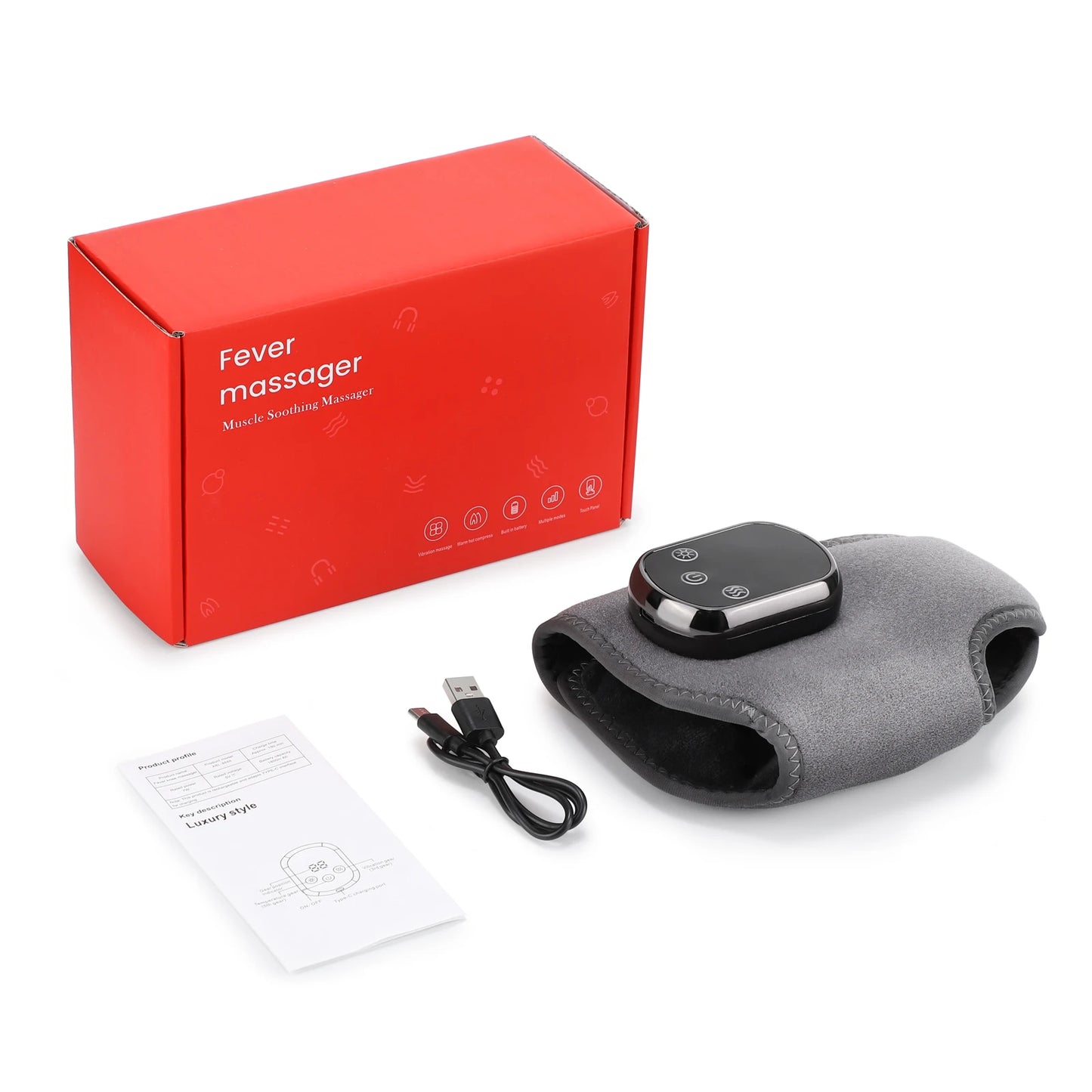 Hailicare Electric Ankle Massager With Vibration And Hot Compress