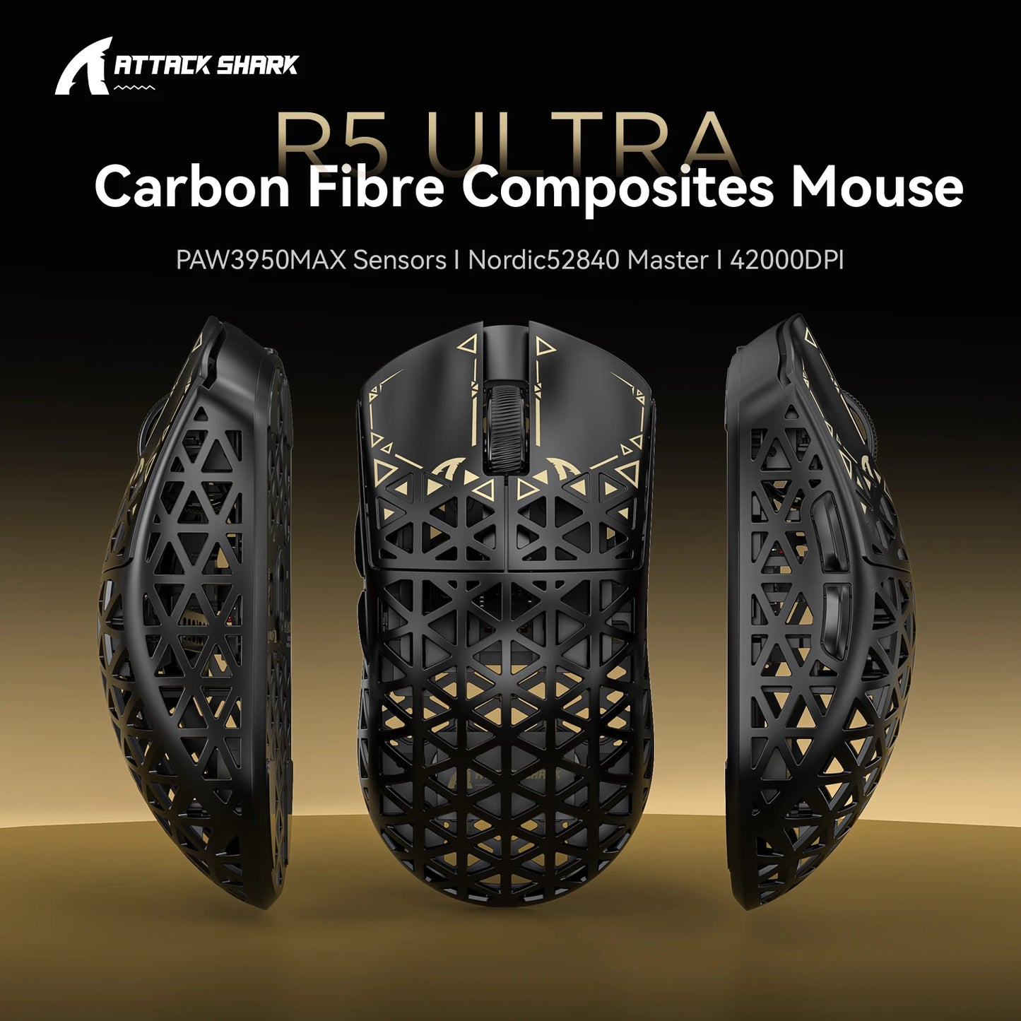 Attack Shark R5 Ultra Wireless 8K Gaming Mouse Superlight