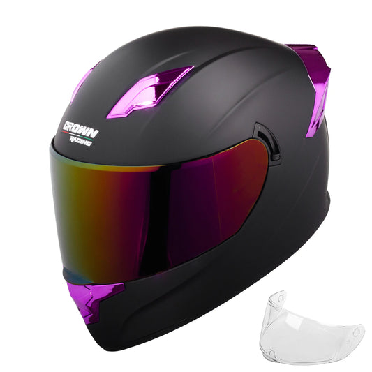 Crown Racing F700 Full Face Helmet DOT FMVSS 218 Certified
