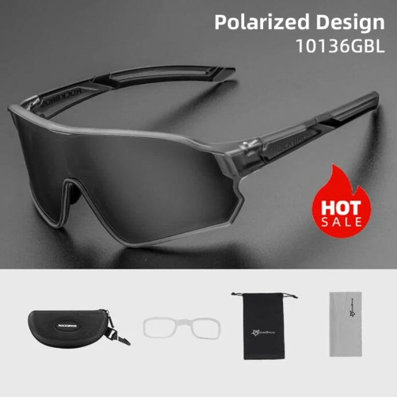 ROCKBROS Cycling Glasses UV400 Polarized Unisex Sports Eyewear SP179