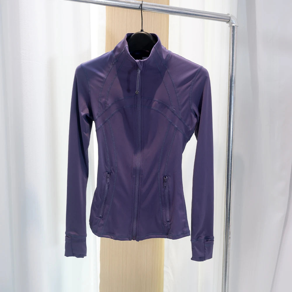 Lulu Flora Stand Collar Jacket Quick Dry Yoga Outerwear
