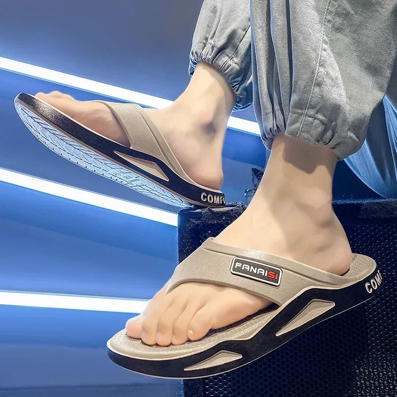 Men's Flip Flops Sandals Sports Beach Casual Slip-On Shoes Outdoor