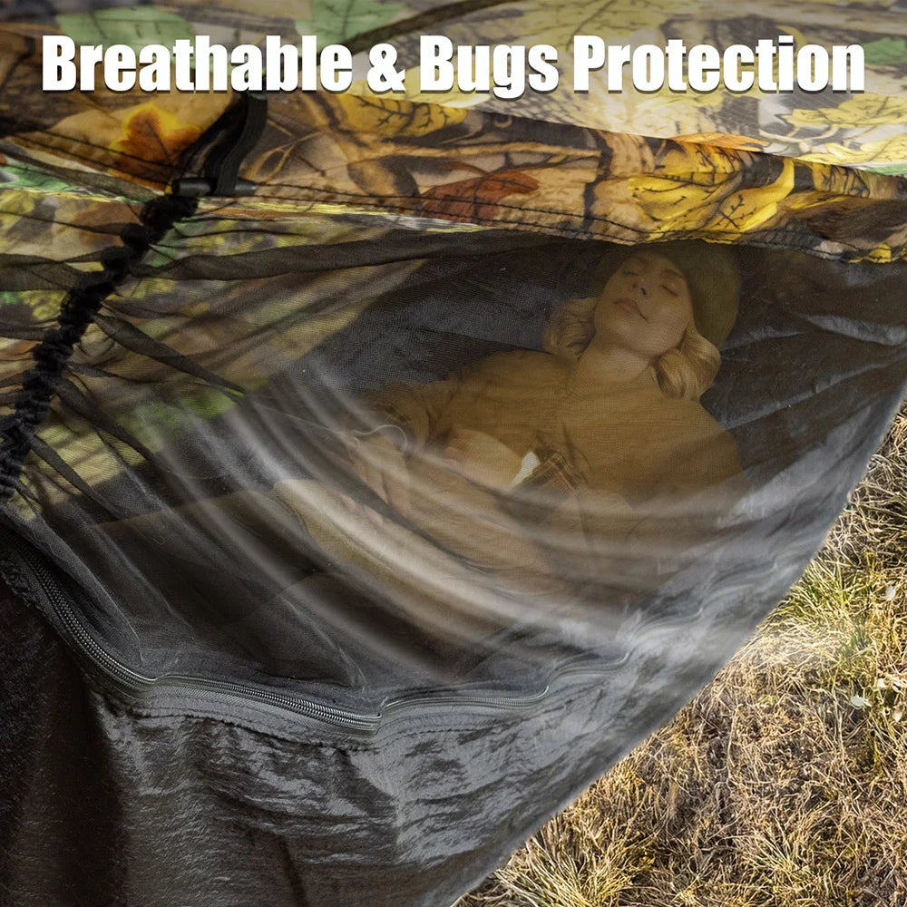 Night Cat All-In-One Camping Hammock Tent With Waterproof Bug Net