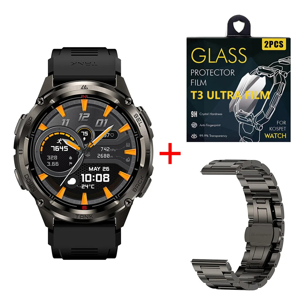 KOSPET Tank T3 Ultra 2 GPS Smartwatch With Barometer Altimeter